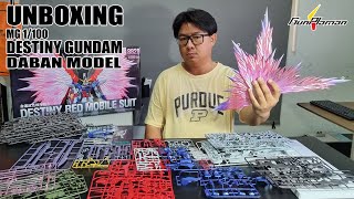 เปิดกล่องส่องแผง MG 1/100 DESTINY GUNDAM [DABAN MOL]