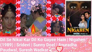 Dil Se Nikal Kar Dil Ko Gayee Hain | Nigahen (1989) | Sridevi | Sunny Doel | Anuradha | Sures
