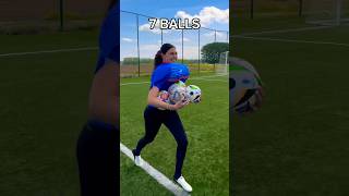 SPRINTING WITH MORE AND MORE FOOTBALLS