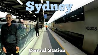 Sydney Australia Walking Tour - Central Train Station [4K]