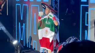FANS GO MENTAL FOR REY MARTINEZ AS HE WALKS TO THE RING FOR CHOCOLATITO GONZALEZ FIGHT