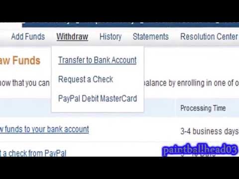 How to withdraw money from paypal How to withdraw money from paypal