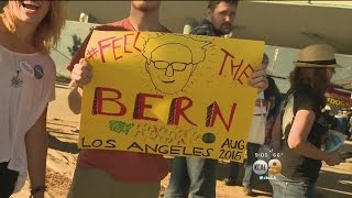 Bernie Sanders Draws Large Crowd At LA Rally