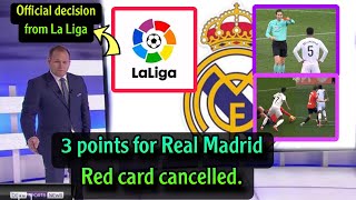 Urgent decision from La Liga in favor of Real Madrid after the referee's decision in the Osasuna mat