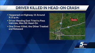 22-year-old Stillwater woman killed in head-on crash in Payne County