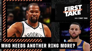 Stephen A.: KD needs another ring MORE than Stephen Curry | First Take