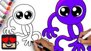 How To Draw Rainbow Friends Purple 🌈