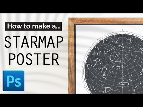 Photoshop: Custom Starmap Poster Template - YouTube