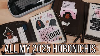 All My 2025 Hobonichi Setups | 2025 Hobonichi Hon | 2025 Hobonichi Original