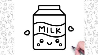 How to draw a Milk Box Easy | Bolalar uchun oson chizish | Dessin facile pour les enfants | |孩子們簡單繪畫