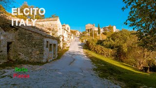 Relaxing Walk exploring the Charming Village of Elcito, Marche, Italy | POV 4K 60fps (October 2023)