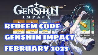 New Redeem code genshin impact 3.4 February 2023