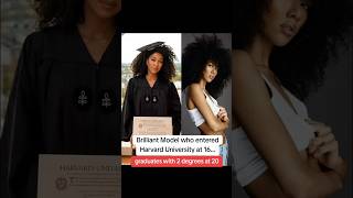 She entered Harvard University @ 16, graduates with 2 degrees @ 20 #foryou #graduation #shortsviral