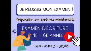 Examen d’écriture MEES : Stratégies pour réussir ton texte !