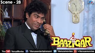 Johnny Lever on the phone (Baazigar)