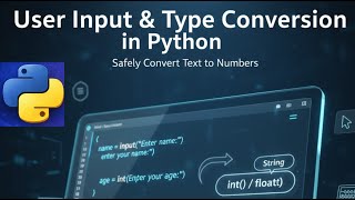 Python Input Function & Safe Type Conversion (Beginner Guide)