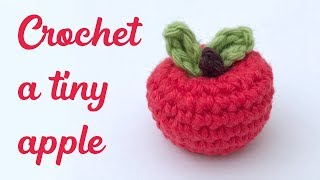 Tiny Apple Crochet Tutorial