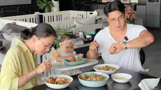 Huy Trần Chef 👨‍🍳 Pasta Bolonese Thịt Viên Sốt Cà Chua 🍝 Bé Gạo Ăn Dặm Tập 5