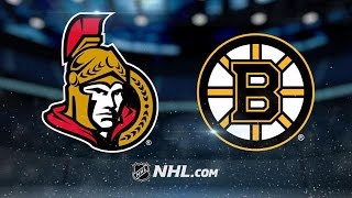 Ottawa Senators vs Boston Bruins NHL Game Recap