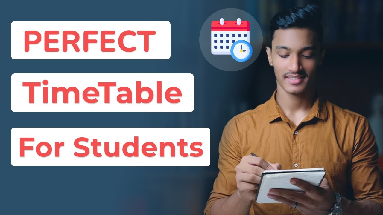 Study Timetable For Class 10 Student Design Talk