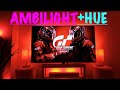 Extreme Gaming on Ambilight TV + Hue Lights - Best Budget Console Gaming Setup 2021? Gran Turismo