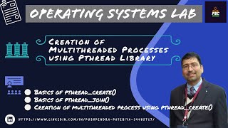 Lab Exp 06:: Creation of Multithreaded Processes using Pthread Library in C programming