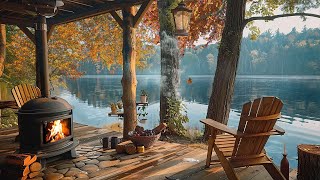 Study and Relax by the Lakeside: Peaceful Campfire and Morning Nature Ambience