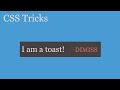 CSS Toast in 30 mins