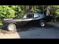 72 nova sbc idling with flowtech purple hornies