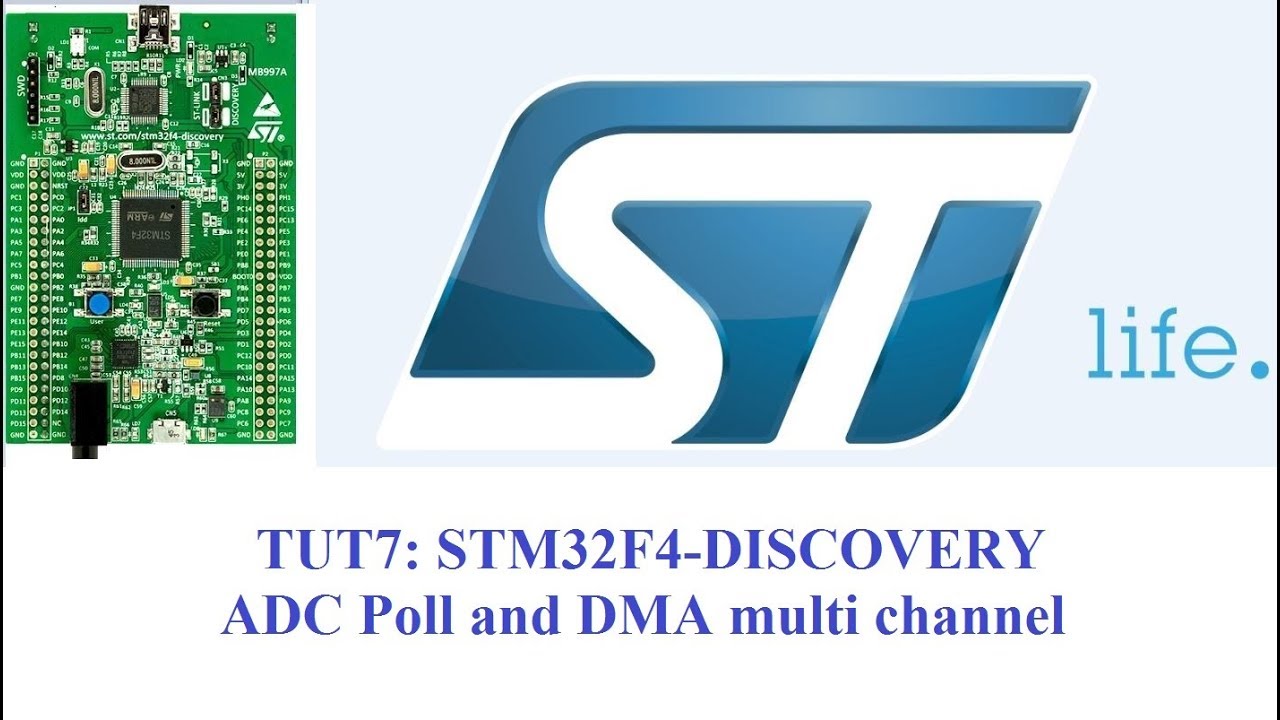 STM32 ADC Poll And DMA Multi Channel - YouTube