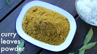 curry leaves powder recipe | karuveppilai podi | karivepaku podi | karibevu chutney pudi