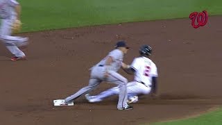 WSH@ATL: Lobaton nabs B. Upton trying to steal