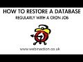 How to restore a MySQL database at scheduled times with a cron job