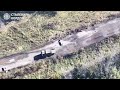 ukrainian kamikaze drones destroy russian kamaz military truck