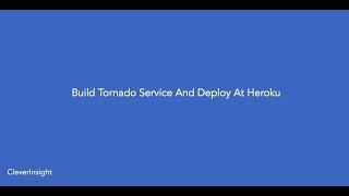 Build Basic Tornado App - POSTGRESQL Connection PART4 [HD]