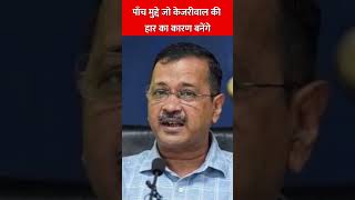 पाँच मुद्दे जो केजरीवाल की हार का कारण बनेंगे  #delhielection2025 #kejriwal #shila #sandeepdixit