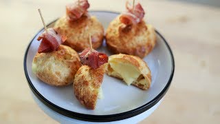 Savoury Profiteroles Filled With Mornay \u0026 Bacon