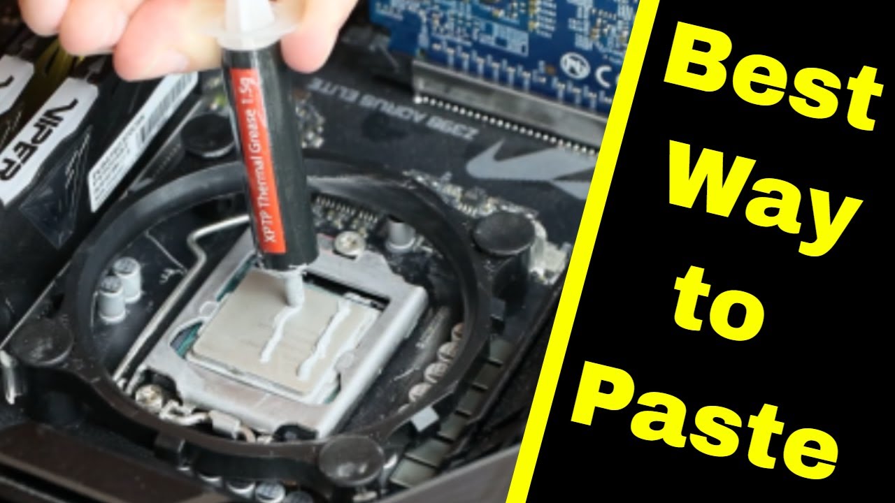 Different Ways To Apply Thermal Paste 🔥 Best Way To Cool CPU With ...