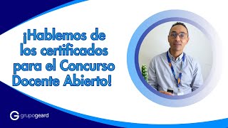 ¡Docente! 🤩 Conoce los certificados de Educación continua para el Concurso Docente Abierto