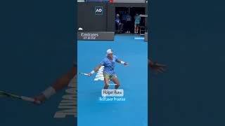 Holger Rune Tennis Practice (2023 Australian Open) 🎾🔥 #Shorts #AusOpen #AO2023