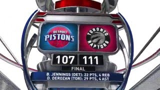 Detroit Pistons vs Toronto Raptors - January 30, 2016