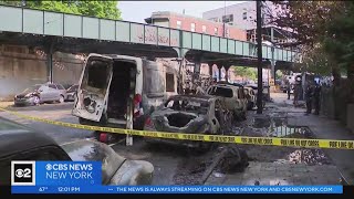 Box truck fire tears through Bronx neighborhood