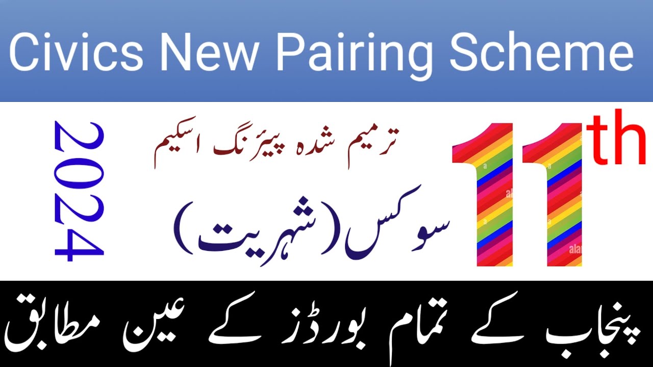 11th Class Civics New Pairing Scheme 2024/11th Class Civics Final ...