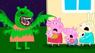 Grandpa Pig Turns Into a Zombie! Visits Peppa’s House 🧟| Peppa Pig Funny Animation