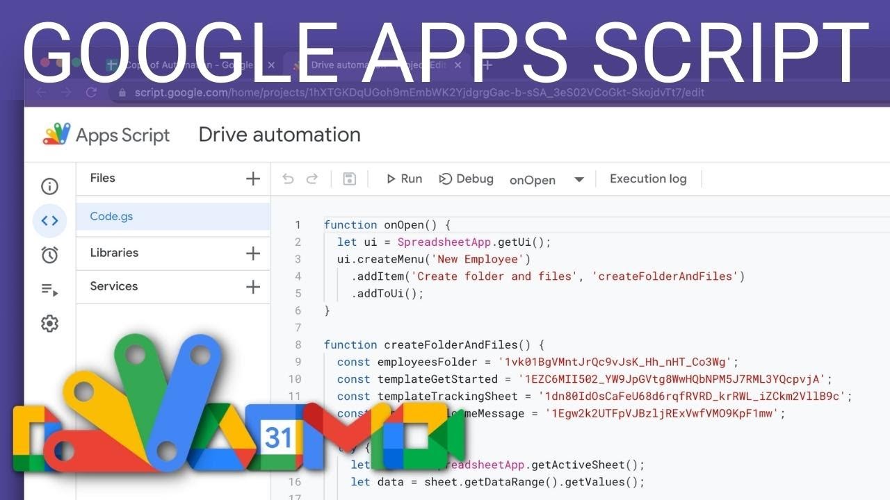 Google Apps Script A Google Drive Tutorial Youtube