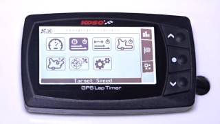 GPS Lap Timer 1 Menu overview