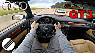 Audi A6 Avant 2.7 T quattro *Broken Engine* Top Speed Drive on German Autobahn🏎