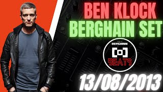 Ben Klock - Berghain Klubnacht Set 13.08.2013 #berghain #berlin