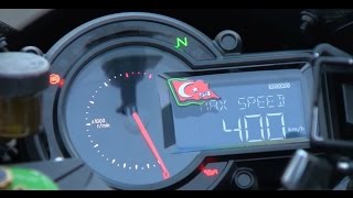 KAWASAKİ H2R TOP SPEED RECORD 400 KM İN 26 SECOND