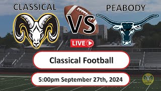 Lynn Classical vs Peabody Football